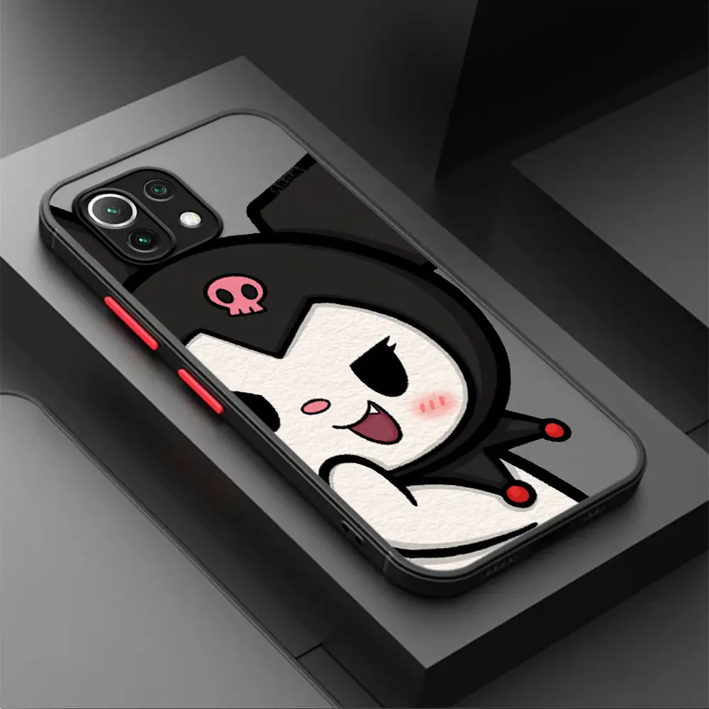 Custodia opaca per Xiaomi Poco X3 NFC 11 Lite 11T X4 Pro 12 M5 13 9T C40 10T 12T 12X F3 X5 Cover nera per telefono Kuromi My Melody Funda