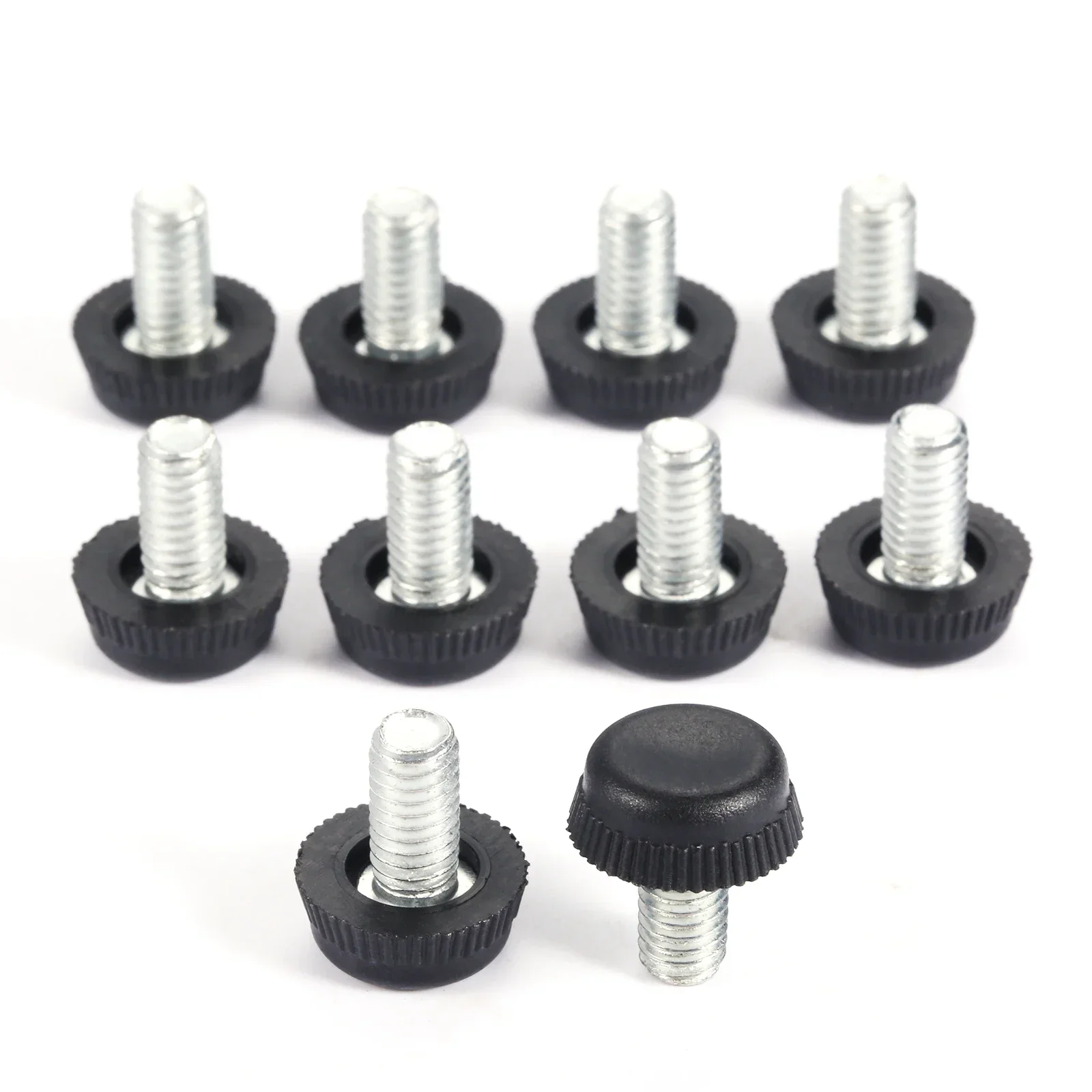 10pcs/set Adjusting Furniture Feet M6*10mm Screw Leveling Height Pad Balance Table Ped Chair Leg Sofa Protect Floor Anti-Slip