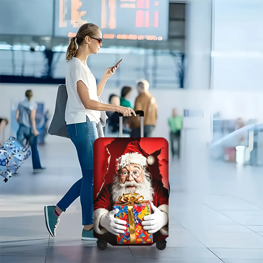 1-capa-para-mala-com-orificios-para-pendurar-a-imagem-do-papai-noel-adequada-para-malas-de-18-a-32-polegadas-acessorio-de-viagem-elastico-e-resistente-a-poeira-para-proteger-eficazmente-a-sua-mala