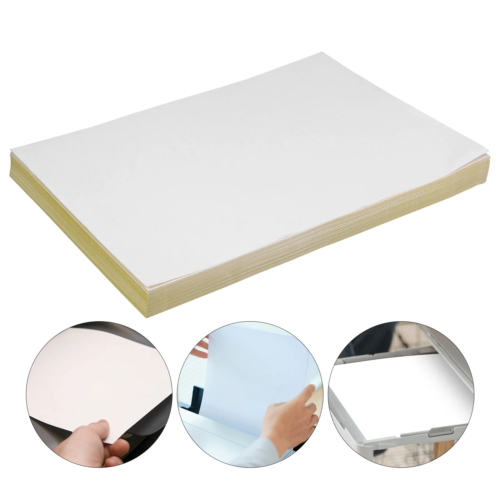 طابعة نافثة للحبر متوافقة مع ورق ملصق A4 100 ورقة سهلة التقشير عصا ملصقات مخصصة ذاتية الصنع ورق لاصق كبير