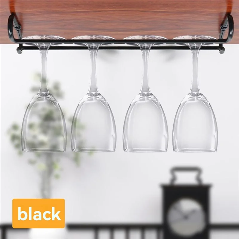 

MCGS-2 Pcs Adjustable Wine Glass Rack Under Cabinet 3 Rows Punch-Free Stemware Holder