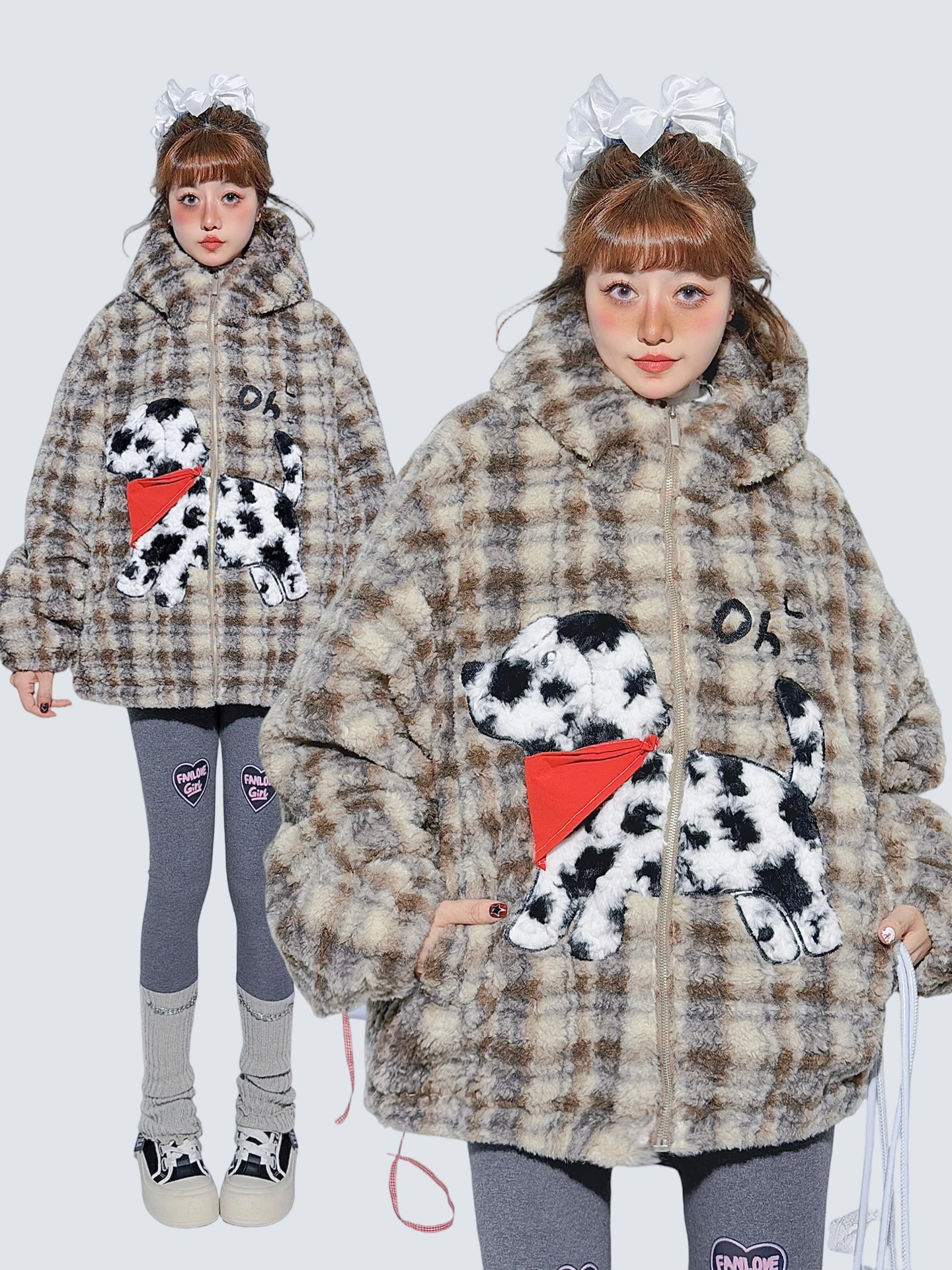 

Мужская зимняя теплая куртка из овечьей шерсти и хлопка, повседневная, свободного кроя, с капюшоном, длинными рукавами, на молнии, с геометрическим...