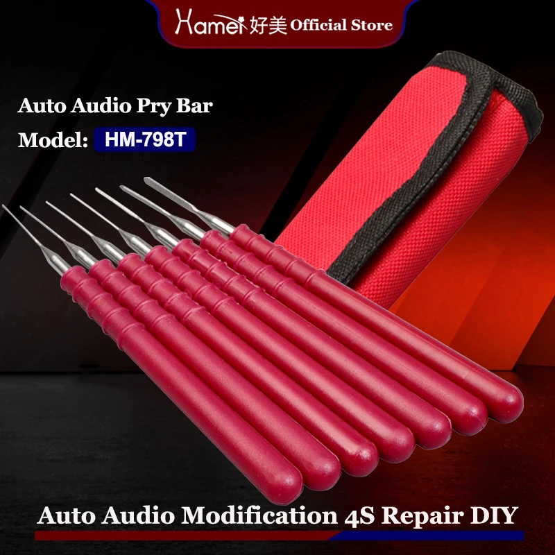 7PCS Car Terminal Removal Tool Kit Wiring Connector Pin Extractor Puller Release Tools
