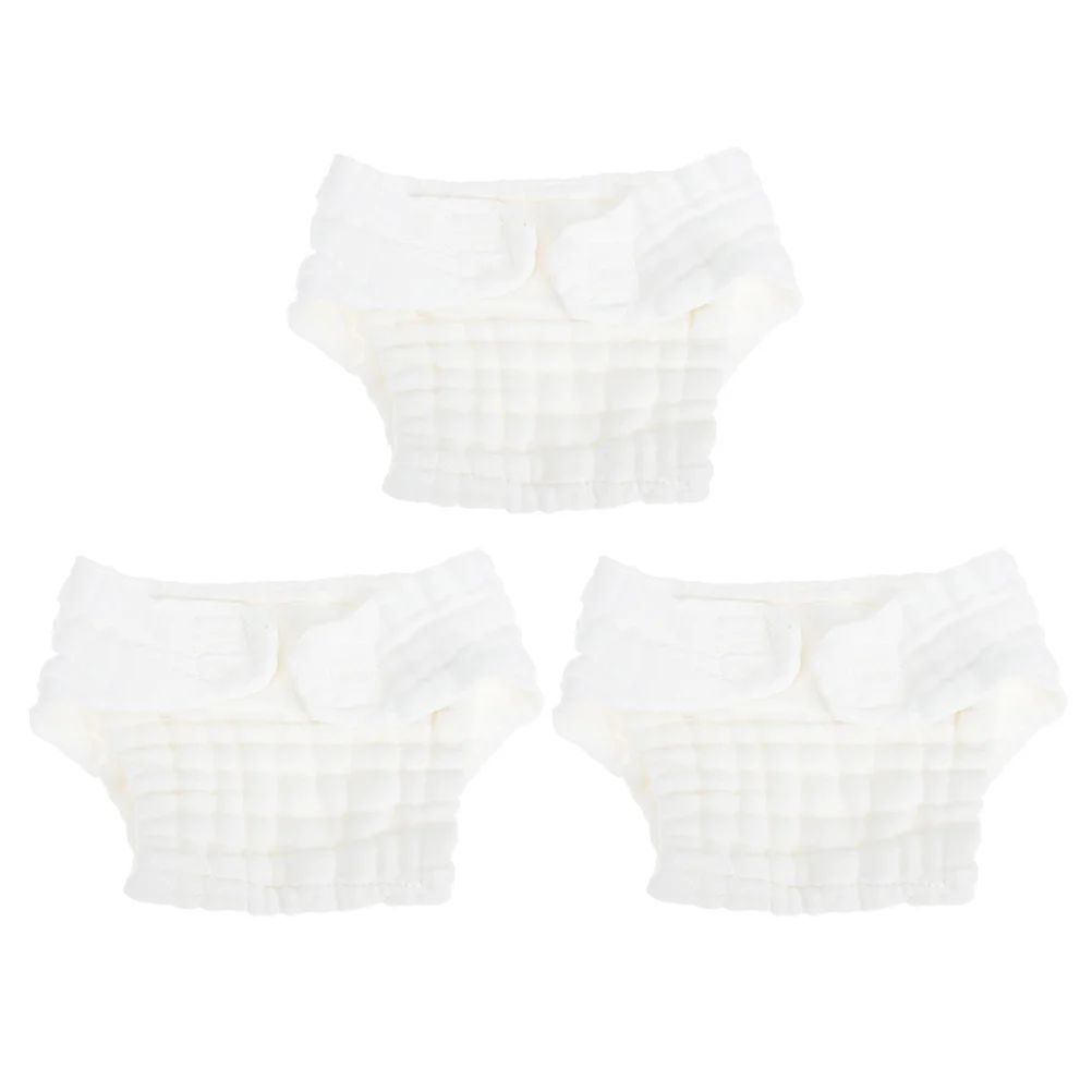 

3 шт. моющиеся детские тканевые подгузники для новорожденных, хлопковые многоразовые мягкие дышащие подгузники, штаны для маленьких мальчиков и девочек, тканевые детские подгузники