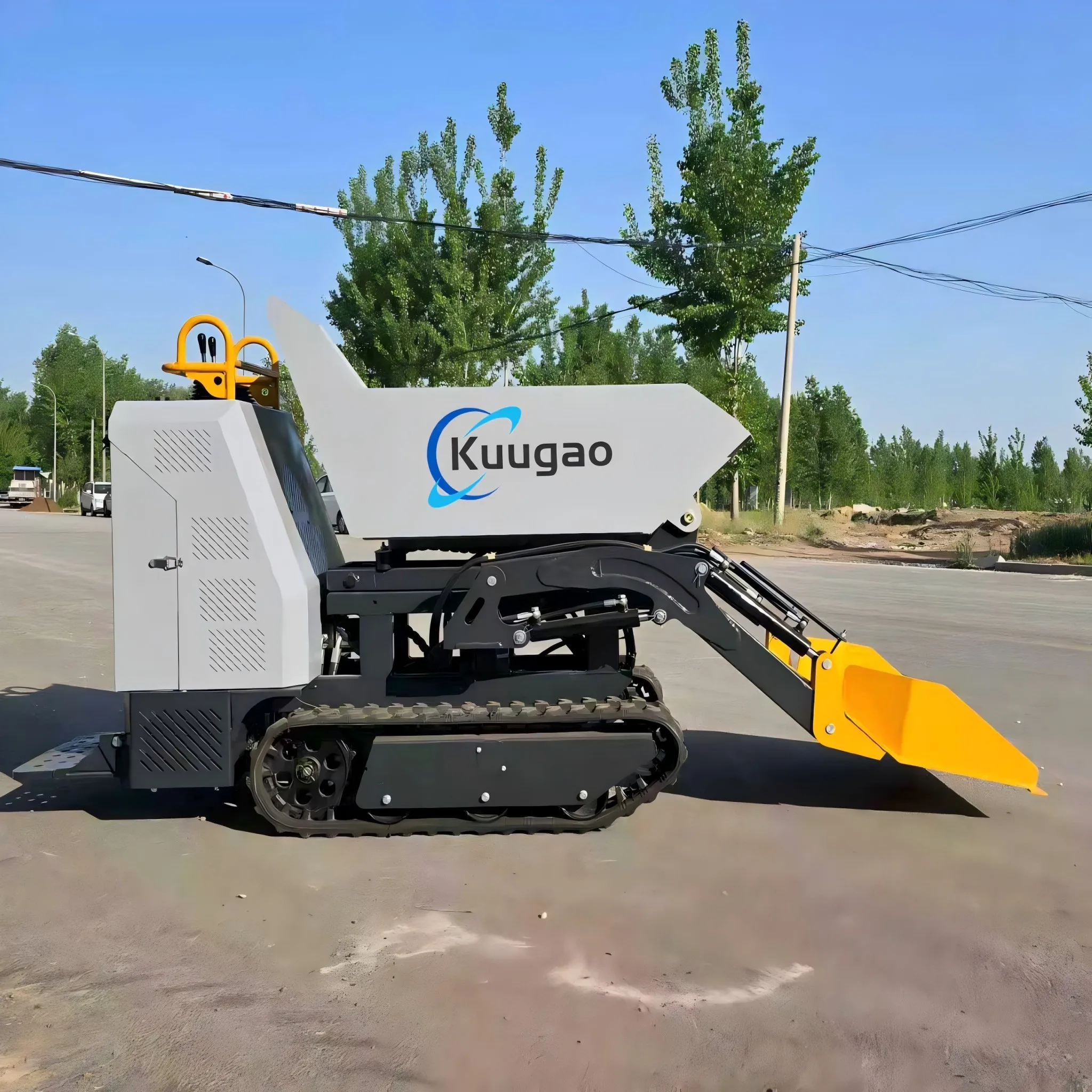 

Мини-гусеничный самосвал 1000 кг, ручной, малогабаритный, сельскохозяйственный, самозагружающийся, гидравлический, настраиваемый для различных задач