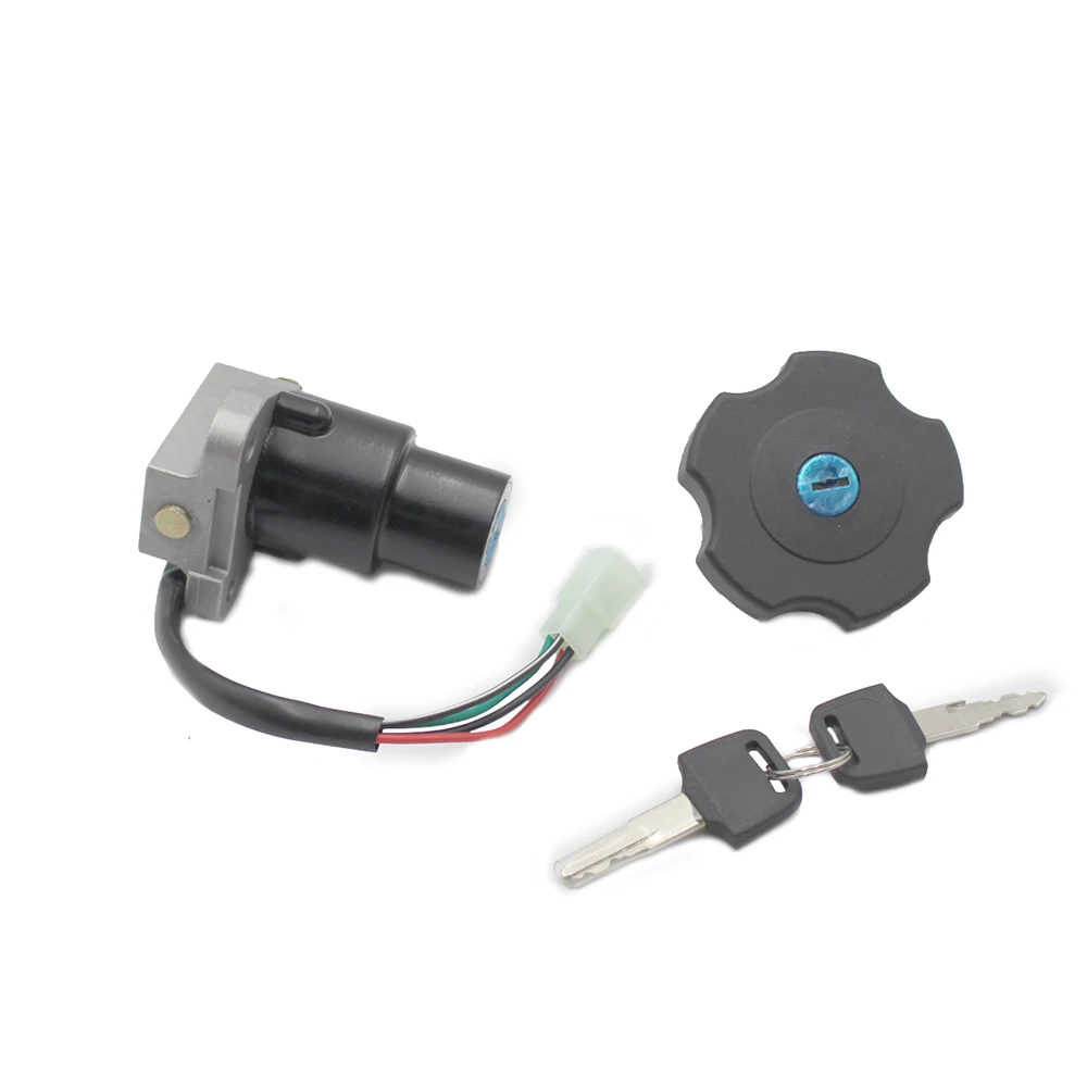 Motorcycle Fuel Gas Cap Ignition Switch Lock with Key For Yamaha XT600 TW200 DT200 DT200R XT225 Serow 225