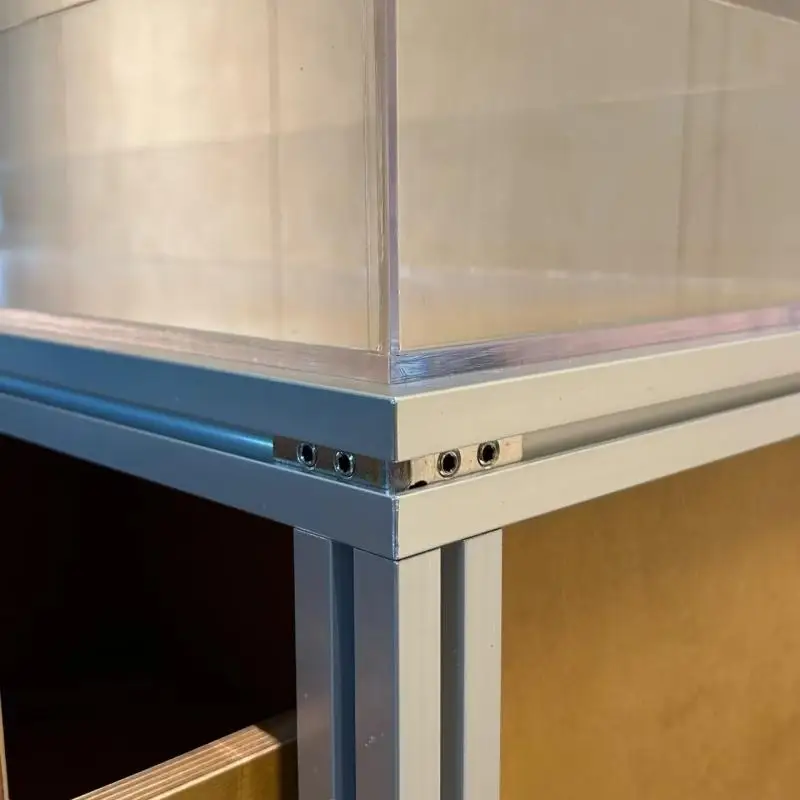 لوحة المحيط البتولا من الألومنيوم، خزانة شاي جانبية لتناول الطعام، خزانة تخزين متنقلة بسيطة وحديثة للفندق #3