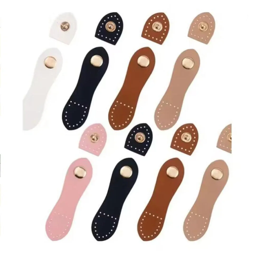 Handmade Buttons Wallet Hasp Clasp Buckle Pure Color Fashion Leather Bag Buckle Card Pack Buckle for DIY Handbag