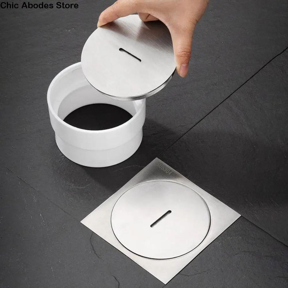 

Стоки для пола из нержавеющей стали, защита от запаха, нержавеющая, квадратный слив для душа, плиточная вставка, съемный дренаж для ванной комнаты, пол для стирки