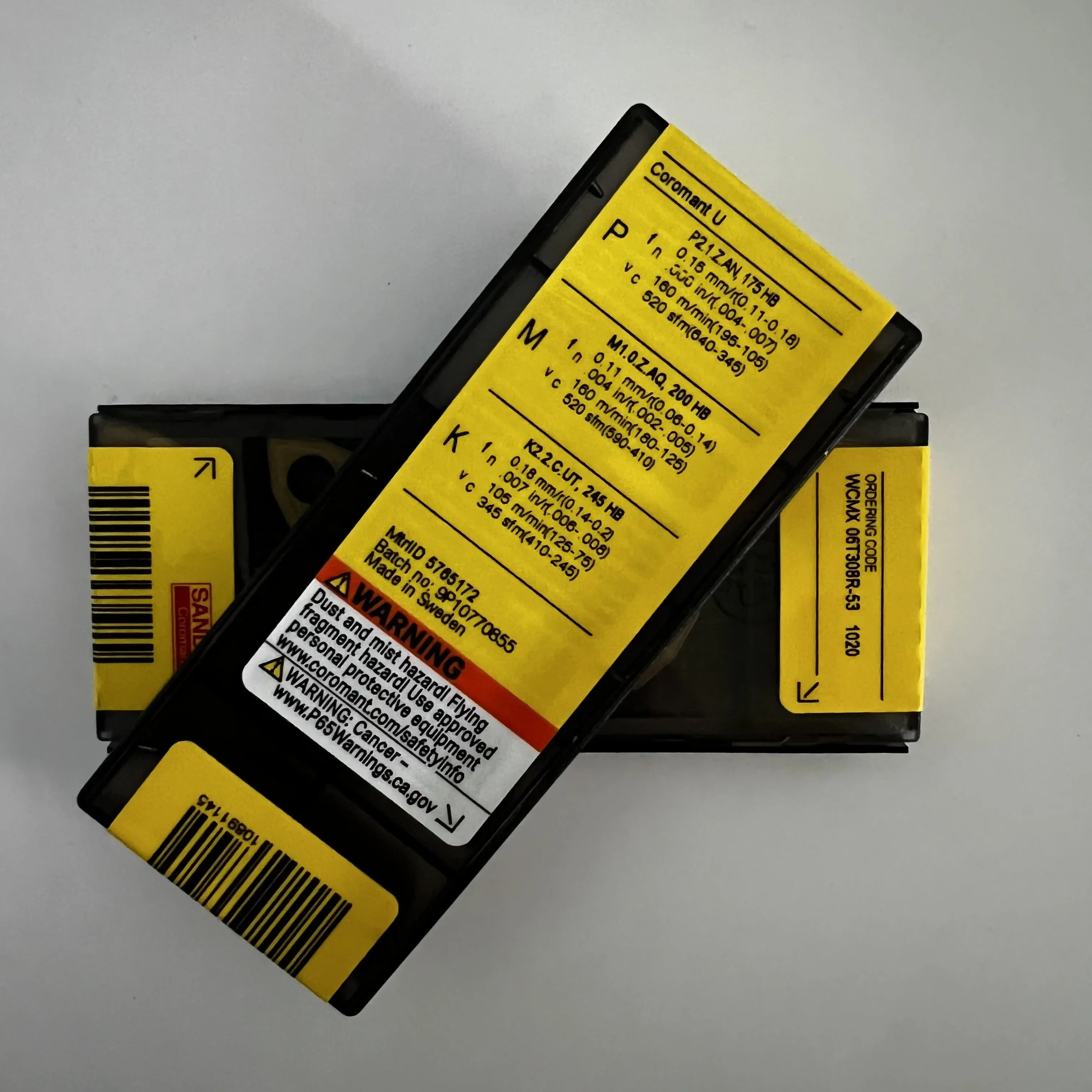 WCMX06T308R-53 1020 Hoja CNC original