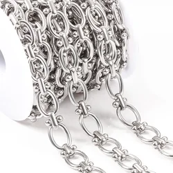 1Meter Stainless Steel 9mm Handmade Chains For Jewelry Making Supplies DIY Charms Necklace Bracelet High Quality Accessories