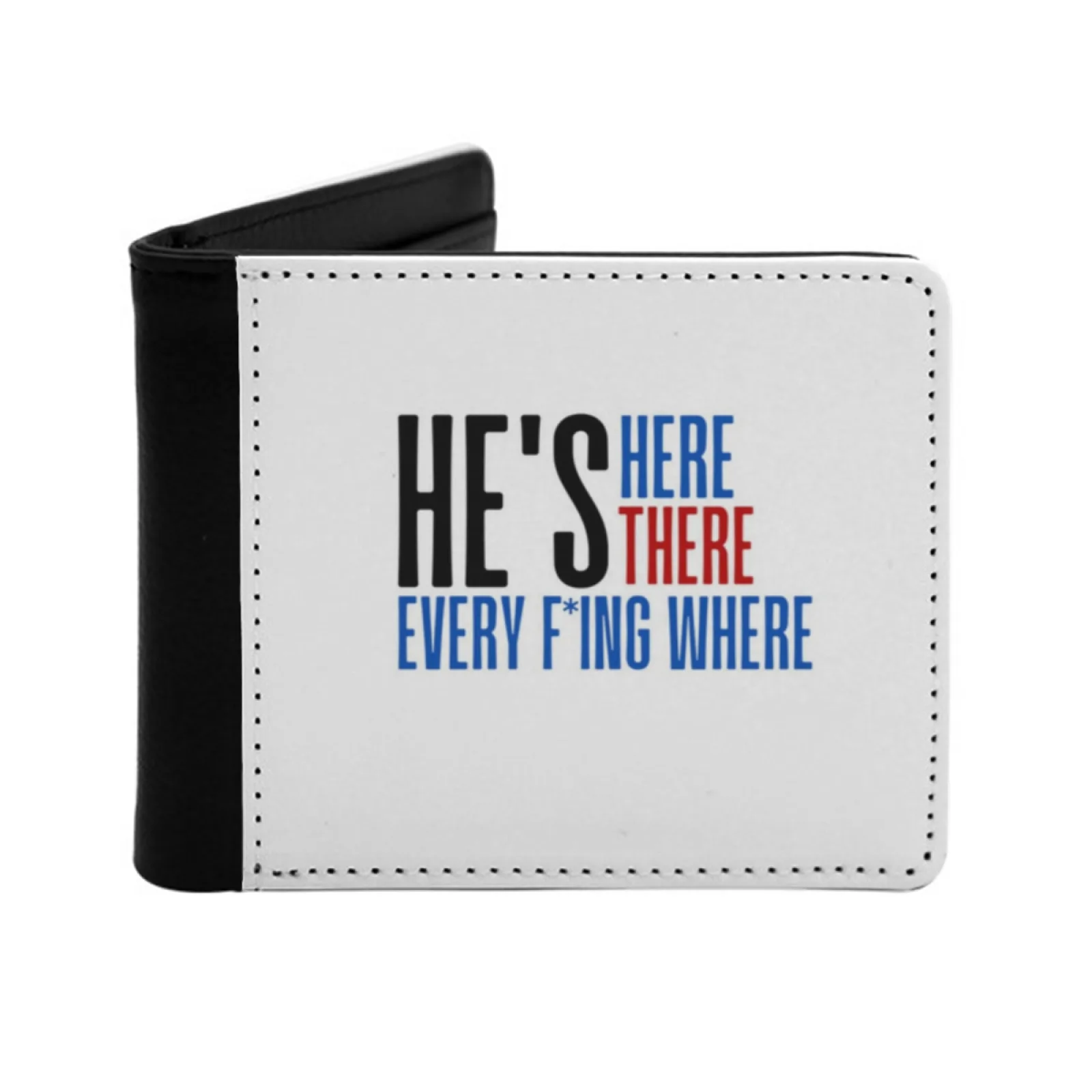 

Он здесь, он есть он каждый F Ing, где кожаные мужские кошельки, кошелек с держателем для кредитных карт, черный кошелек, цифровой Redesign Roy Kent