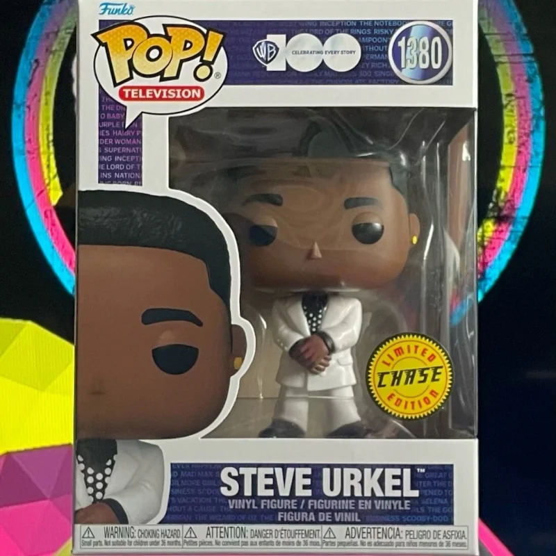 Official Funko Pop Vinyl Family Matters #1380 Steve Urkel Chase Anime Figure Limited Edition Wb 100 Collect Figures Dolls Gifts