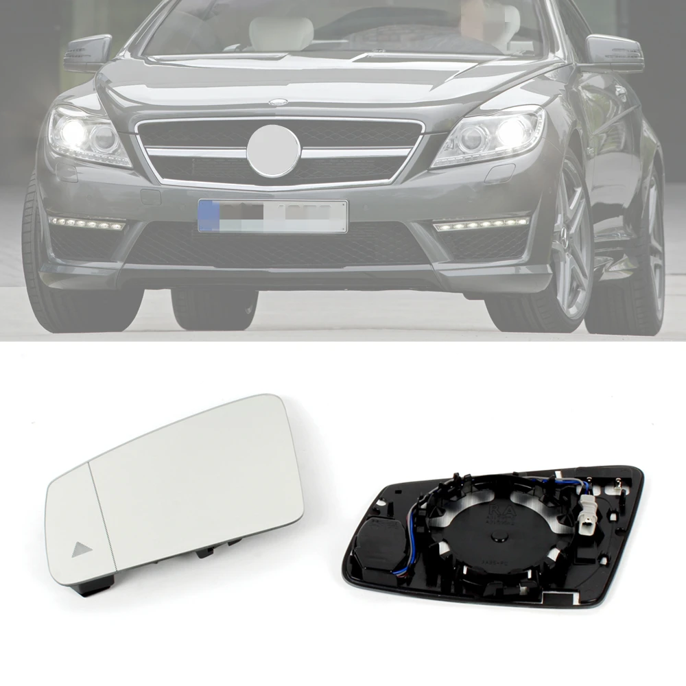 Front Door Side Heated Mirror Glass Rear-view With BSD For Mercedes-Benz CL-class W216 2010 2011 2012 2013 2014