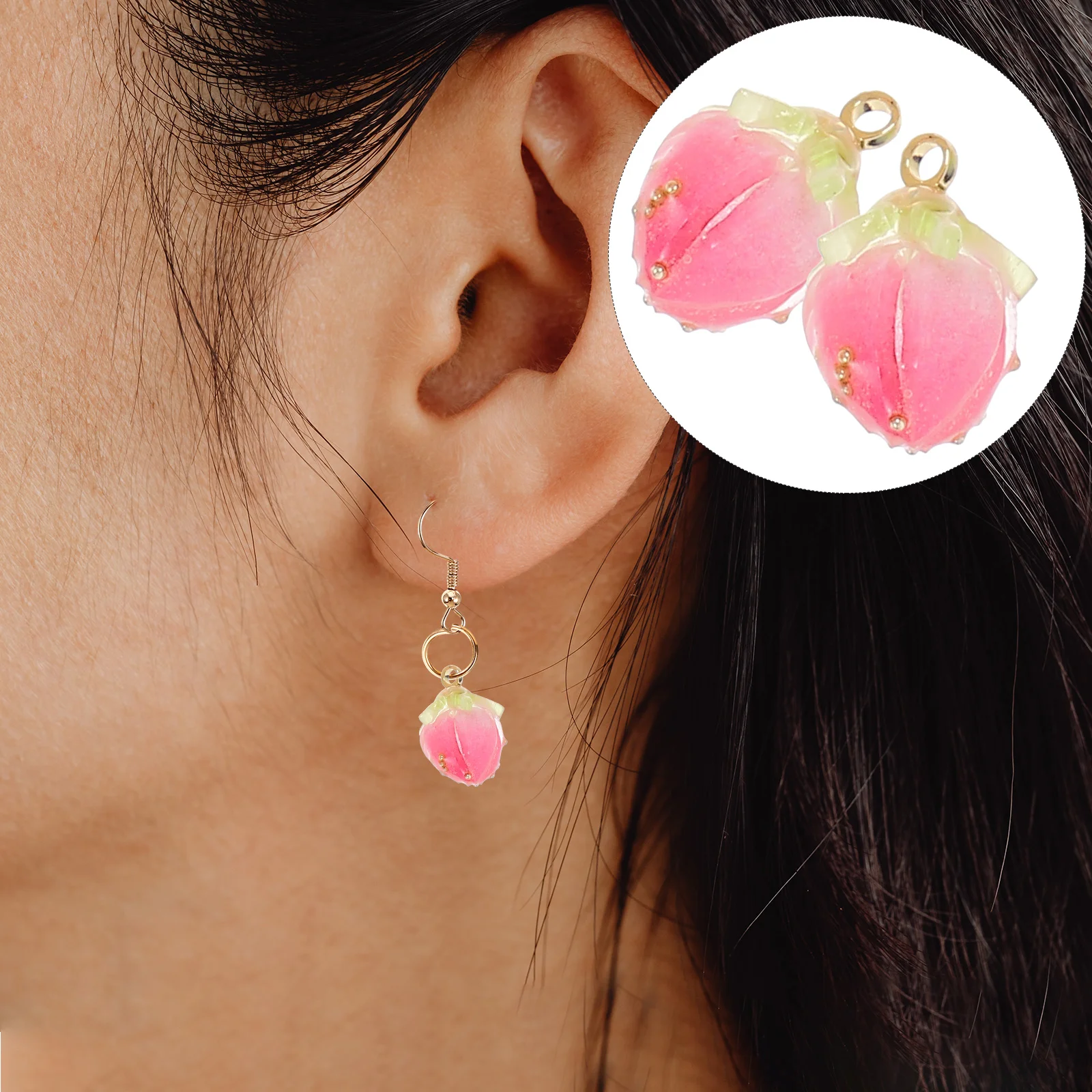 

18pcs Acrylic Earring Pendants Handmade Bracelet Ornaments Diy Charm Decor Accessories Lightweight Craft Hanging For Necklace