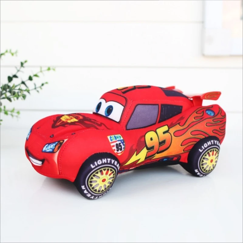 17-25cm Rotes 95 Cartoon-Auto Plüschkissen Stoffpuppe Deko für Halloween Weihnachtsfeier Geschenk – Detail 5