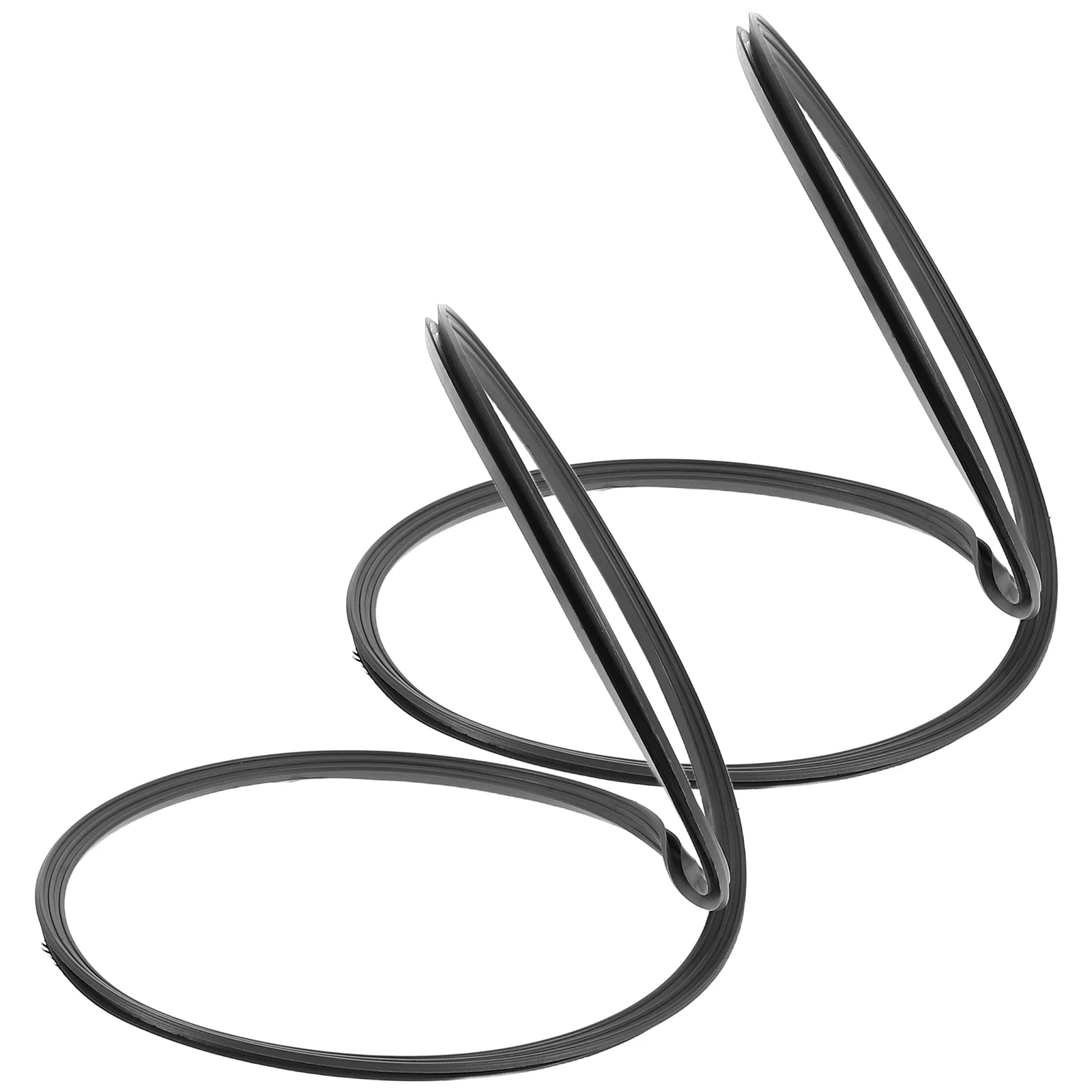 

2 шт., гидравлическое базовое кольцо для стула, 38,5 см, черная сменная прокладка для салонного оборудования для парикмахерского кресла, прочная защита для пола