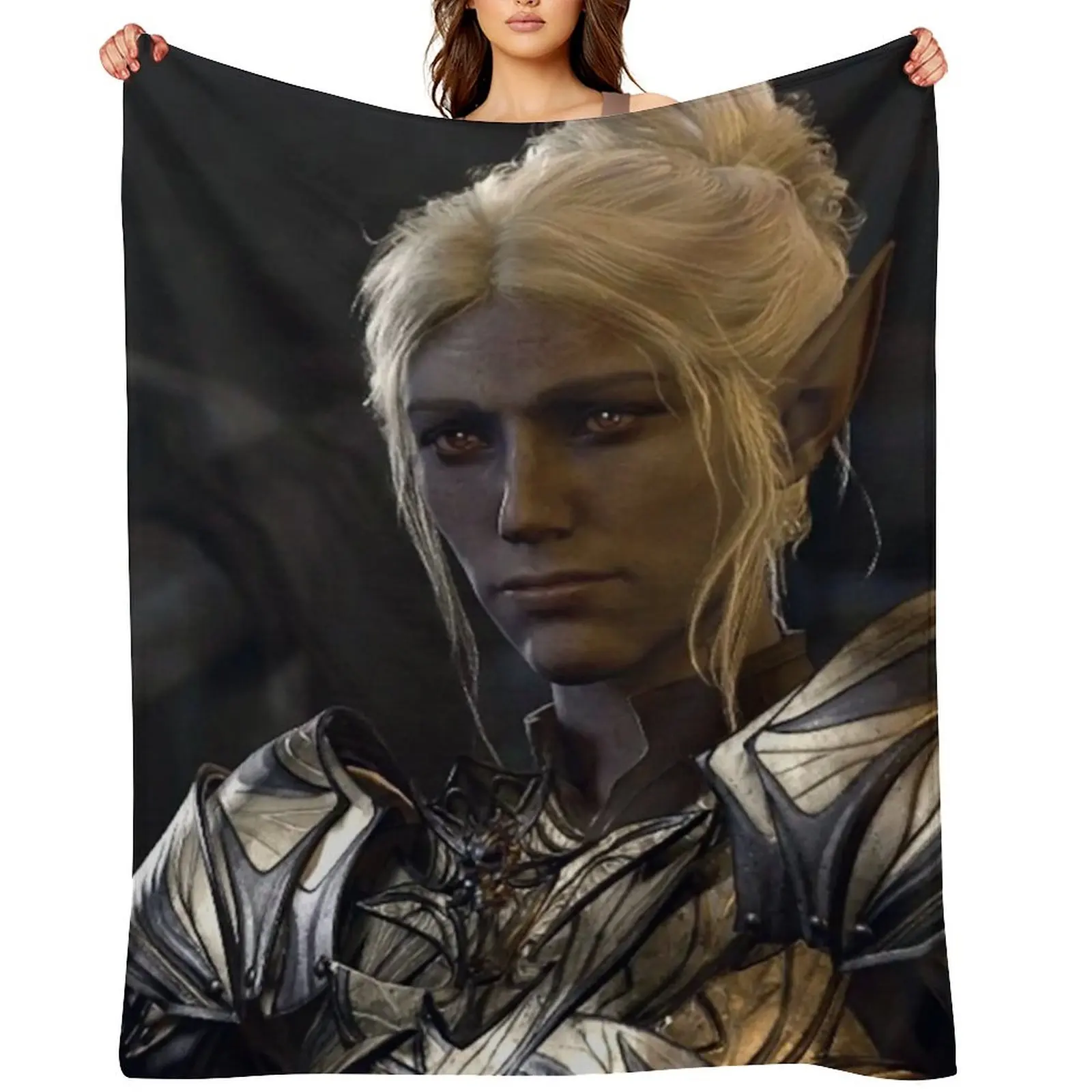

Minthara the Drow Elf Oathbreaker Paladin Adventurer first meeting Throw Blanket heavy to sleep halloween Blankets