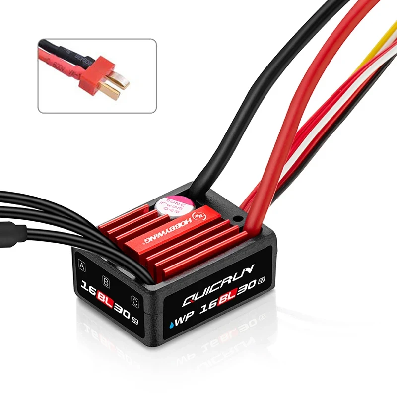 Hobbywing QuicRun WP 16BL30 G2 30A Waterdichte Sensorloze Borstelloze ESC T/XT60/Tamiya voor 1/18 1/16 RC Auto On-Road Racing Model