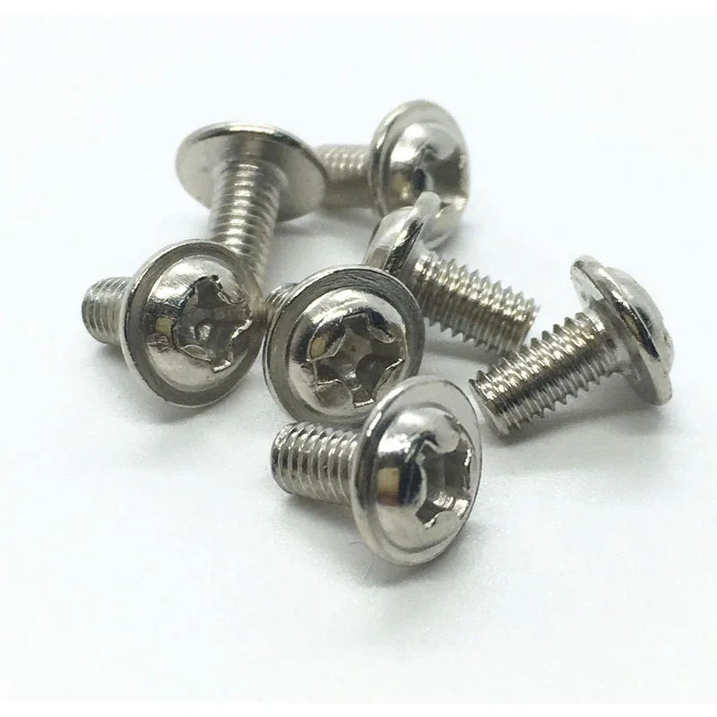 Accesorios de fijación de tornillos y tuercas, piezas de montaje de batería de litio M4 x 4, giro cruzado, antiaflojamiento, 32650