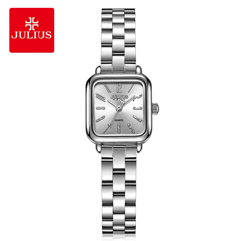Julius Women's Watch 2025 New Small Square Watch Waterproof Quartz Watch Women's Watch Gifts for Woman 1415