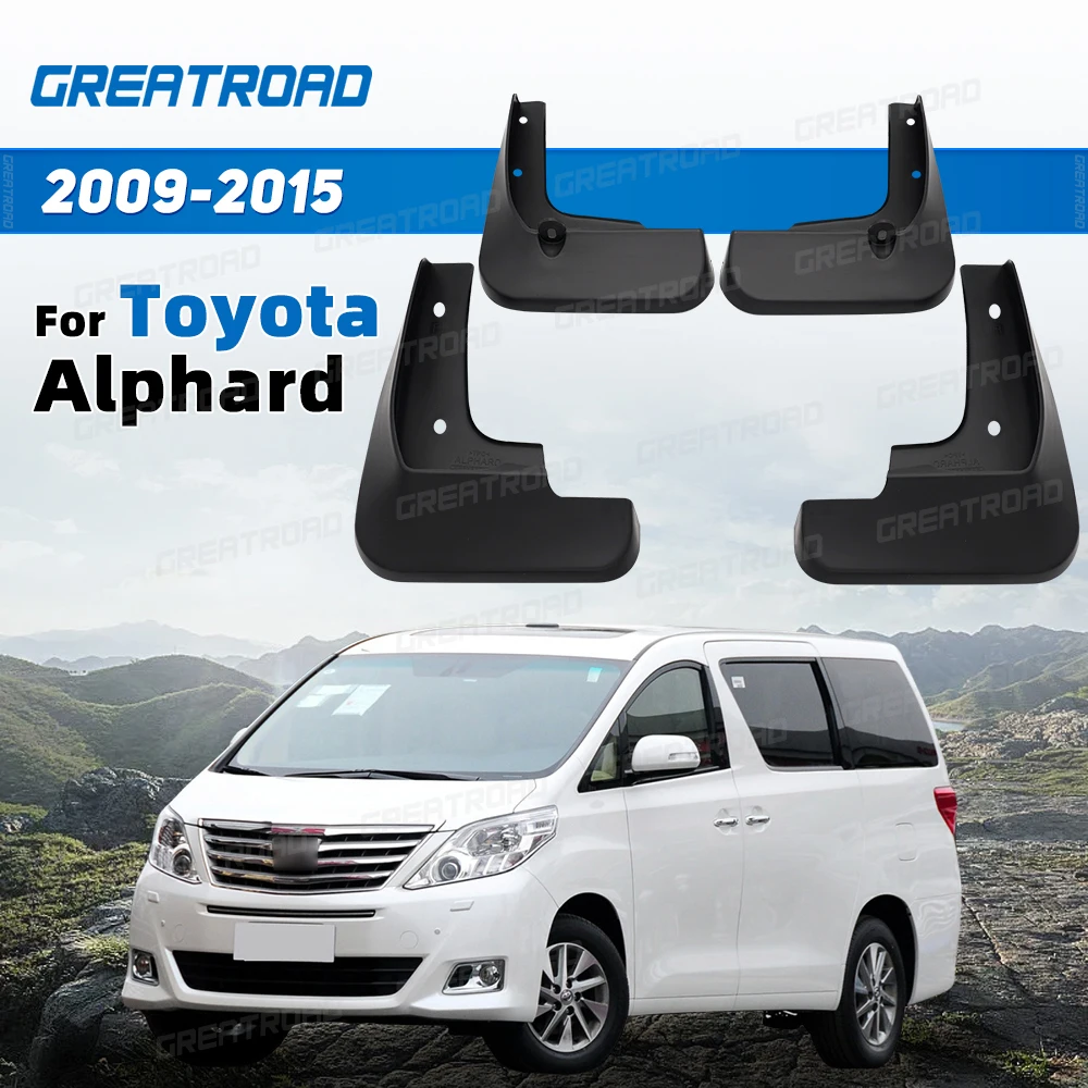 

Fit For Toyota Alphard Vellfire 20 AH20 2009 -2015 Mudflaps Mud Flaps Flap Splash Guard Mudguards Front Rear Accessories 2010 11