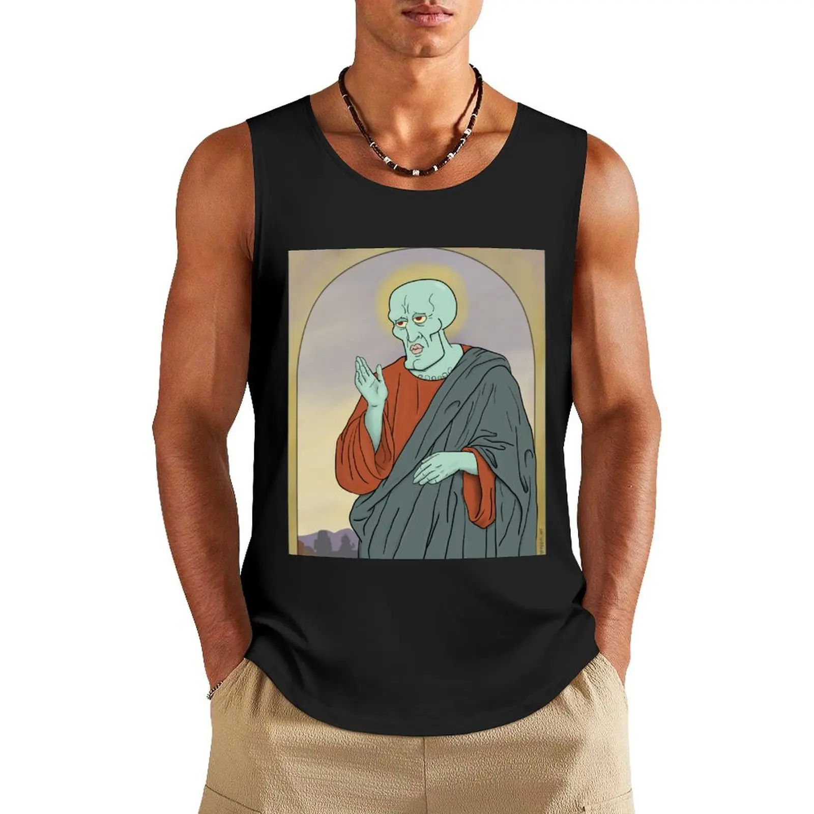 

Handsome Jesus Tank Top singlets for men Sleeveless T-shirt