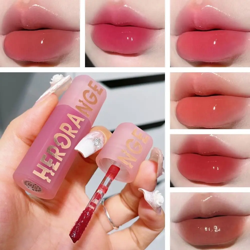 Langdurige waterlichte lipgloss, niet-plakkerige beker, waterdichte jelly spiegellippenstift, voedende glazen lipglazuur