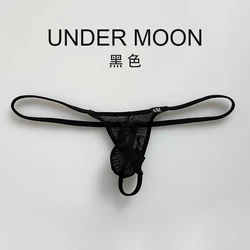 sexy men's underwear low-waist men's g-strings and thongs with penis pouch underwear