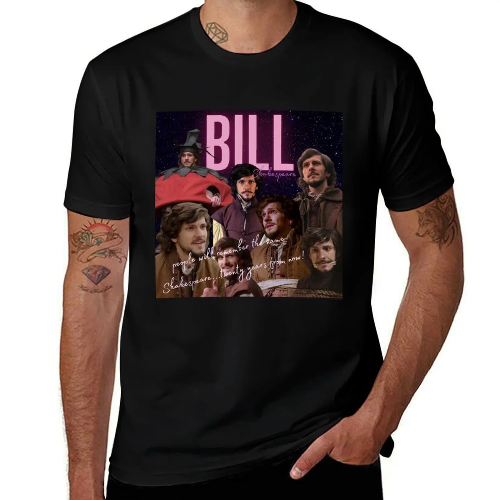 

Bill (William) Shakespeare - Bill (2015) T-Shirt Big and Tall Basic Tee Shirt