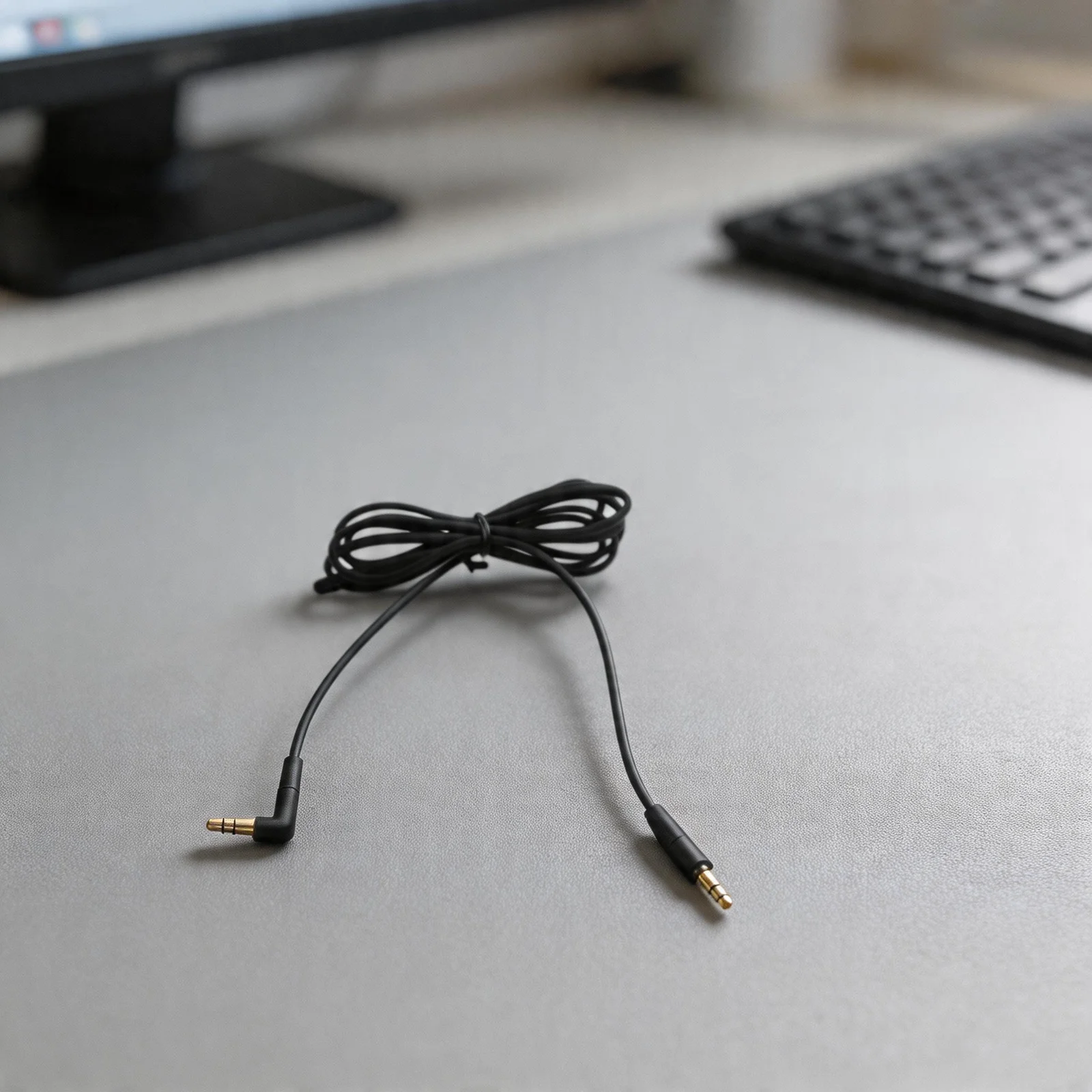 Replacement Audio Cable for Compatible HD400S HD450BT HD4 30 Headphones Black Color 2 5mm Connector 1 5M Length