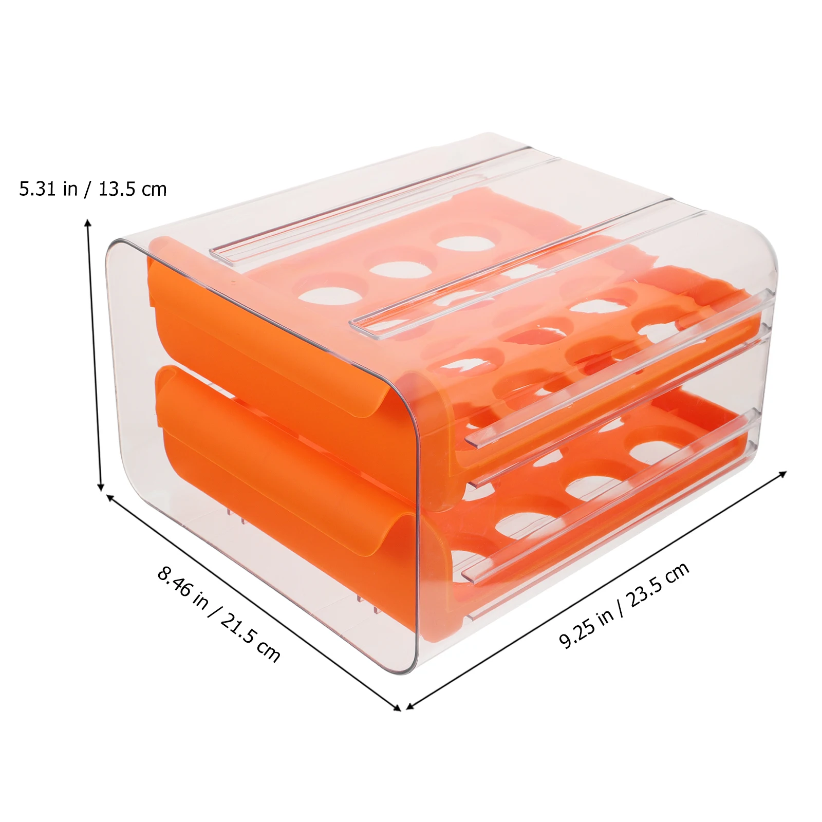 

1pcs Drawer Case Refrigerator Storage Container Plastic Egg Holder Organizer Tray Compact Space-Saving Egg Box Fragile Collision