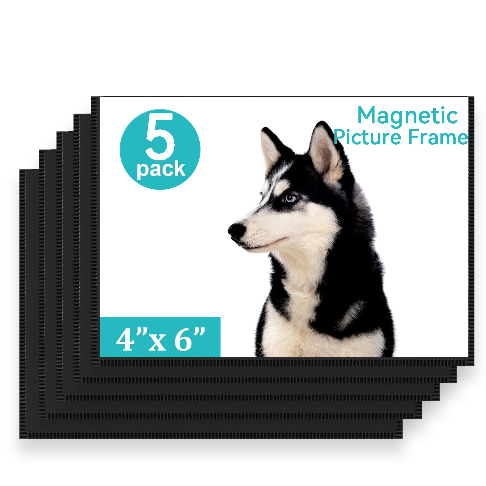 ESHANG Magnetic picture Frames for Refrigerator2.5*3.5 4x6 5*7 Inches, No Sratched Fridge Magnets Picture Frame Photo