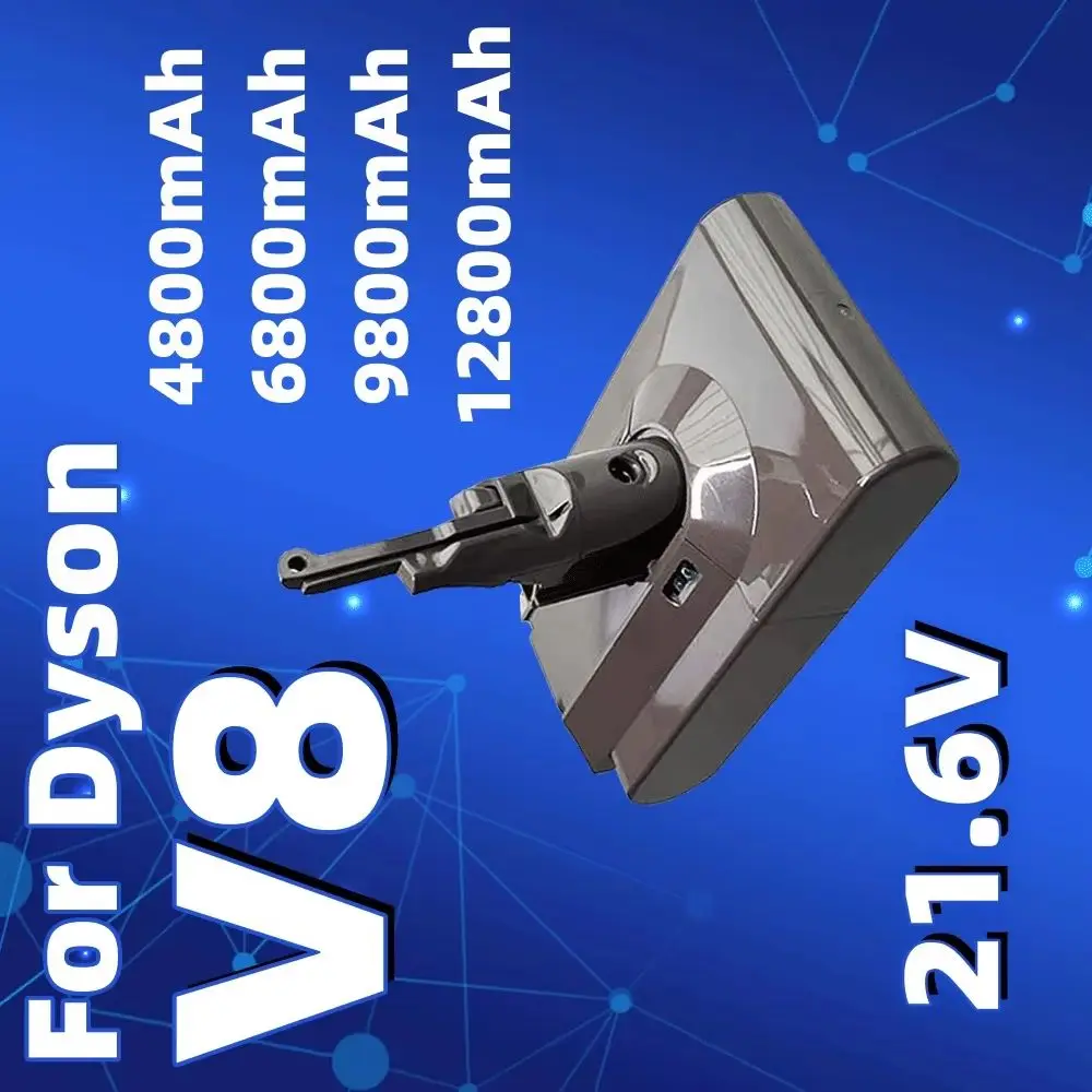 

Для Dyson V8 2025 Новый продукт 12800 мАч 21,6 В Замена аккумулятора, для портативного пылесоса Dyson V8