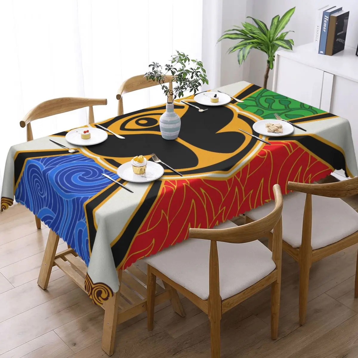 Tomorrowland Flag Rectangular Tablecloth Waterproof Table Cloth Table Covers