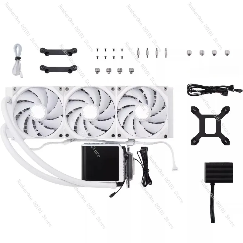 Water-Cooled Curved Screen CPU Cooler, Efficient Cooling System for Gaming and High-Performance PCs, Enhances PC Stability