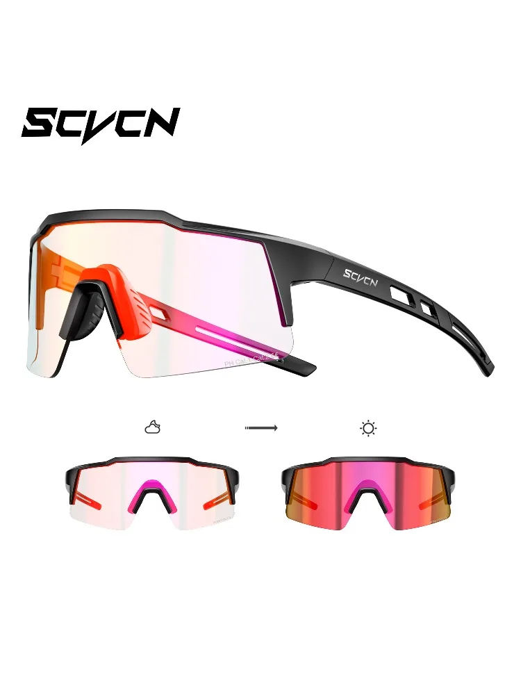 AliExpress SCVCN 2026 New Cycling Sunglasses Photochromic Hiking Eyewear Driving Fishing Glasses for Women Men Travel Golf MTB Bike Goggles