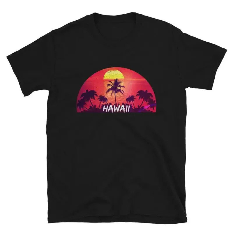 Hawaii Tropical Vacation Ocean Distressed T-Shirt