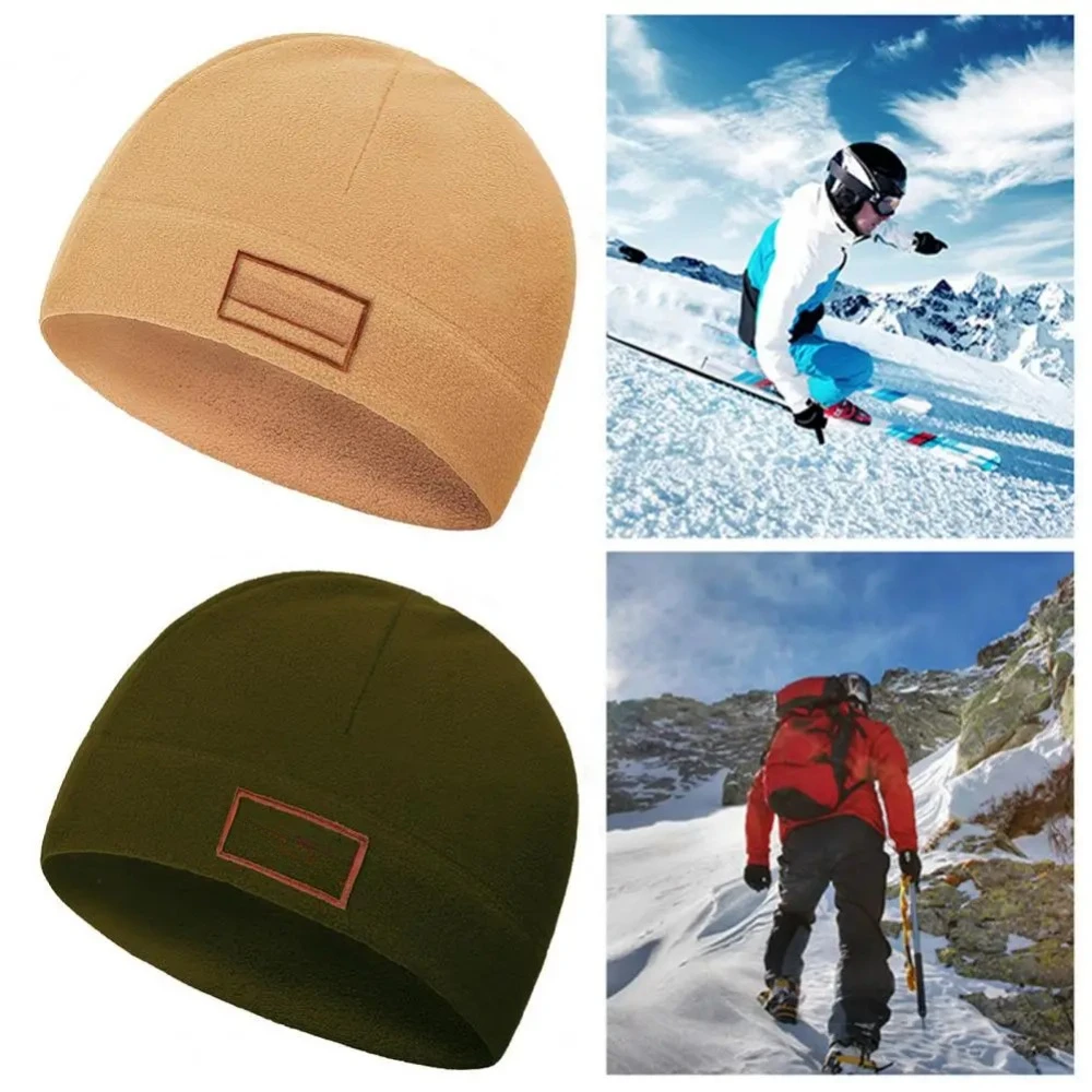 Sports Hiking Dome Hat Single Layer Keep Warm Fleece Thickened Cap Windproof Warm Hood Hat for Ski Outdoor Activities