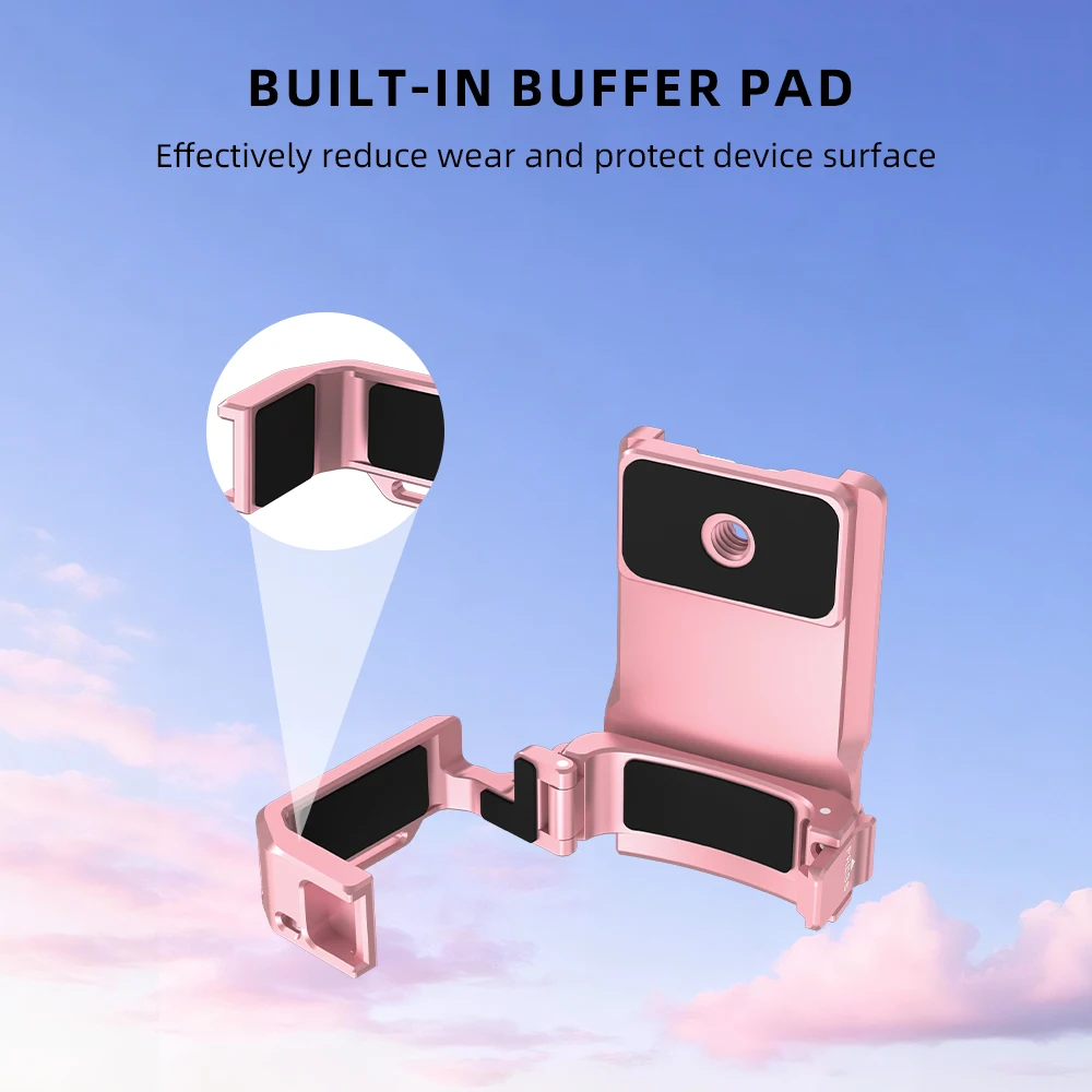 BRDRC Magnetische Halterung für DJI Pocket 4/4P/3 Metall-Verlängerungshalterung 1/4 Schraubenloch /2-Klauen-Adapter Fotografie-Zubehör – Detail 4