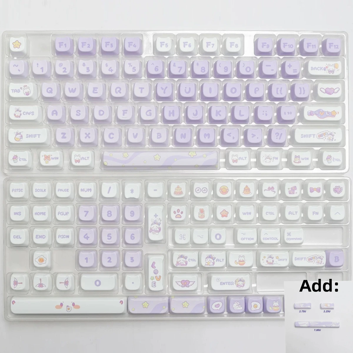 Mao Profiel Pbt Dye Sub Keycaps Anime Voor Mechanisch Toetsenbord 61/67/82/87/98/104/108 Toetsen Keyboard Keycap Custom Zeezout Sushi