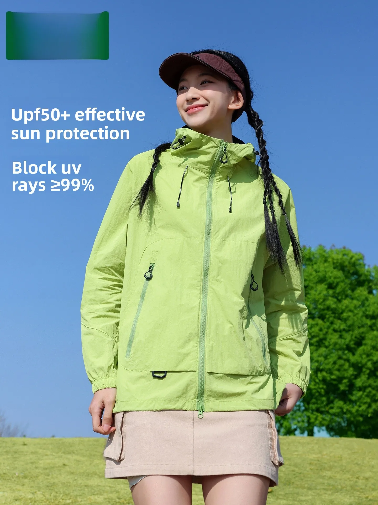 women's-outdoor-summer-hat-light-cool-sun-protection-clothing-uv-protection-ultra-light-nylon-jacket-loose-fit-zipper-closure