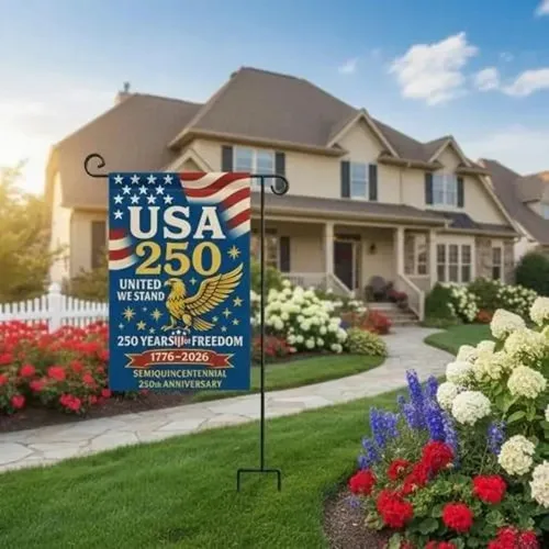 Years America Garden Flag House Outdoor Decor Patriotic USA Double S UUI GGX