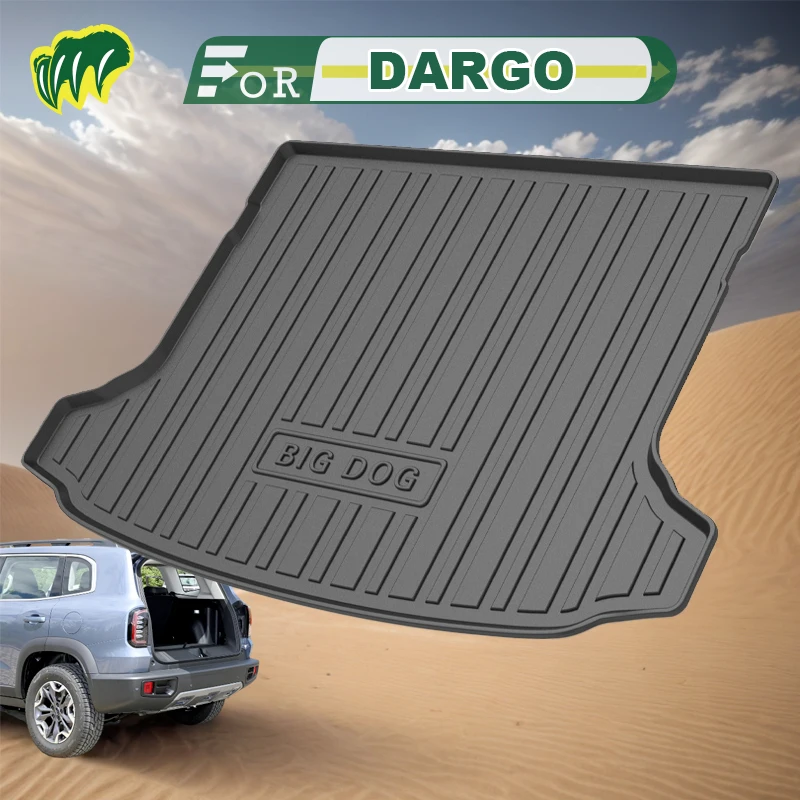 For Haval DARGO  2th 20 2021 2022 2023 Custom Fit Car Trunk Mat All Season Black Cargo Mat 3D Shaped Laser Measured Trunk Liners