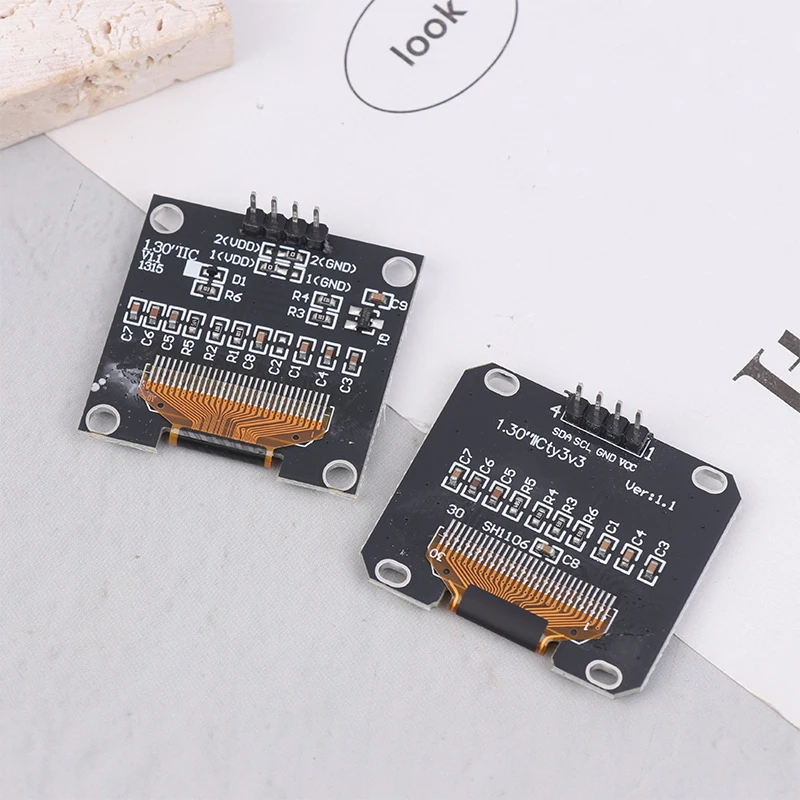 

1PCS 1.3 Inch OLED Module SPI/IIC Communicate White/Blue Color 128X64 1.3 Inch OLED LCD LED Display Module 1.3" OLED Module