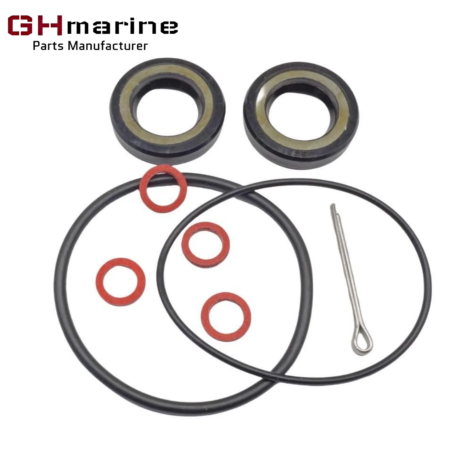 Gearcase Propeller Shaft Seal Kit for Yamaha 9.9 13.5 15 20 HP 93101-17054 17*30*6 91490-30025 3*30 93210-57M09 93210-56M80