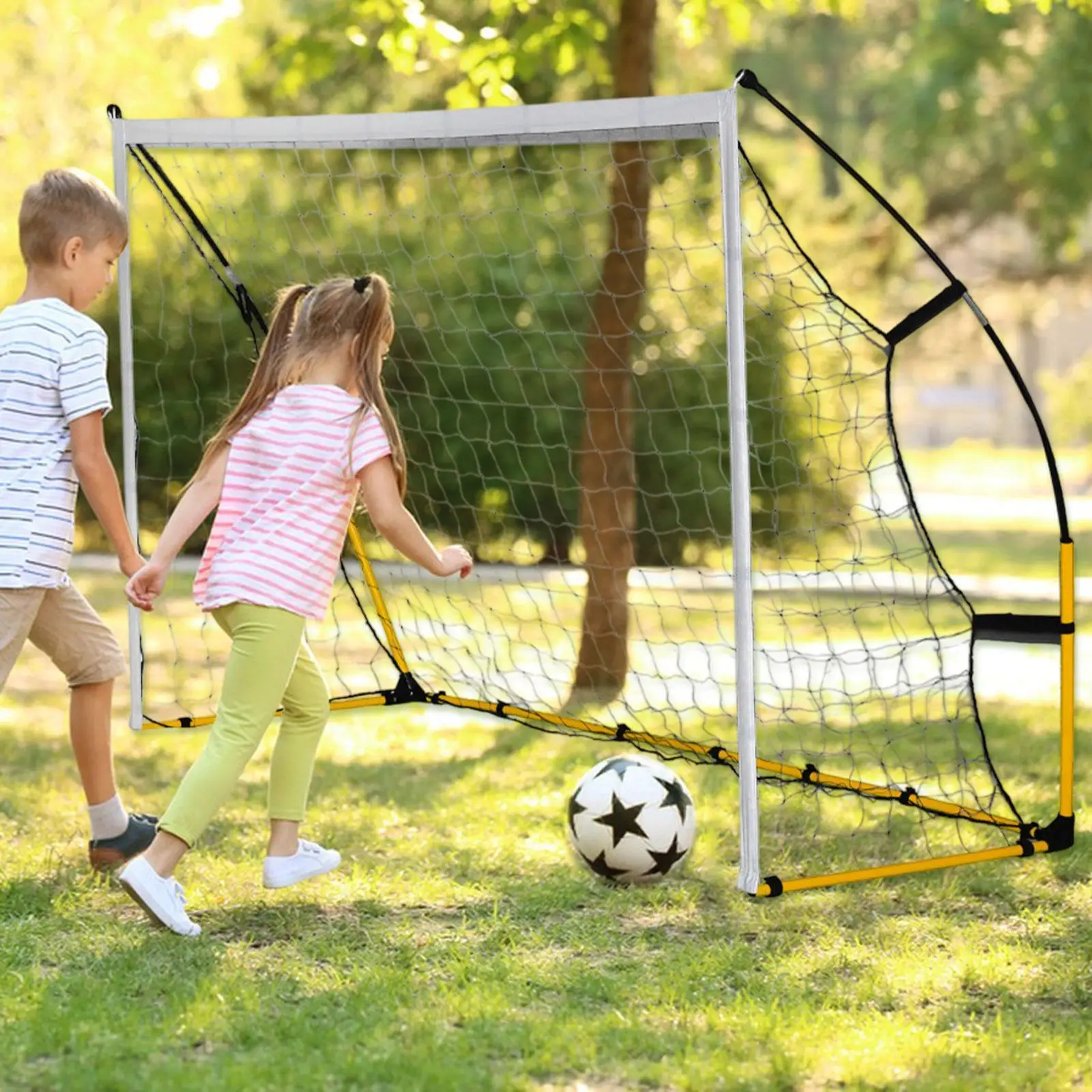 Kids Soccer Goal Kids Toy Training Equipment Portable Football Gate Football Goal for Park Indoor and Outdoor Playground Gift