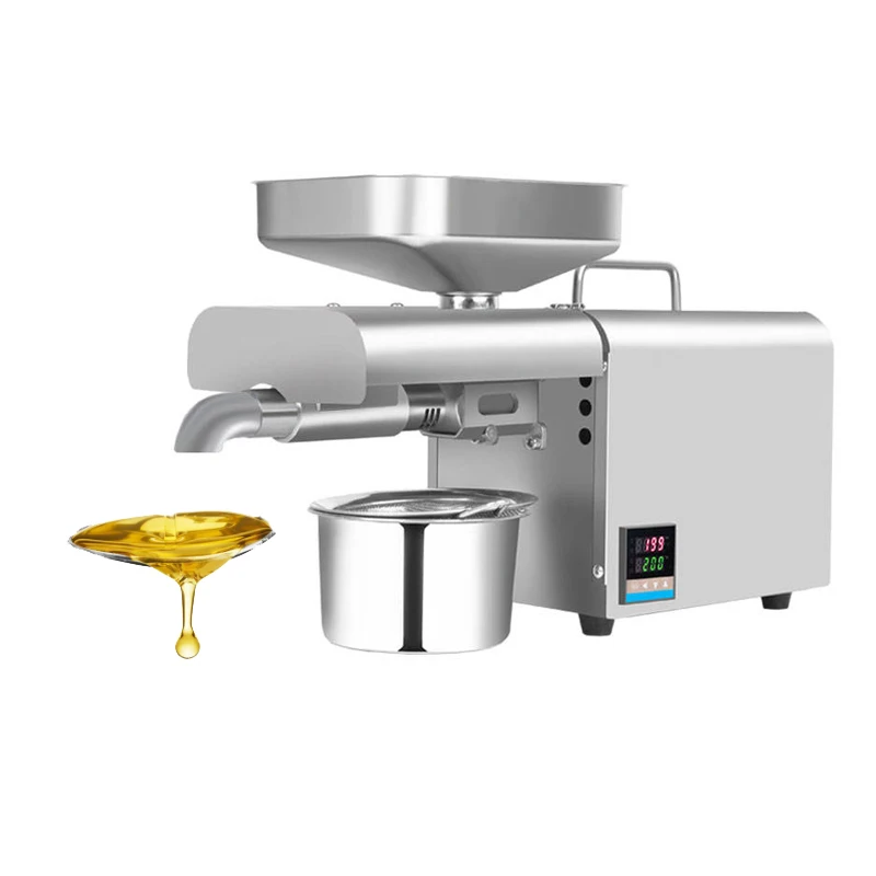#&kSmall Household Screw Press Seeds Oil Expeller Copra Olive Peanut Flaxseed Sesame Cooking Oil Extracting Machine*