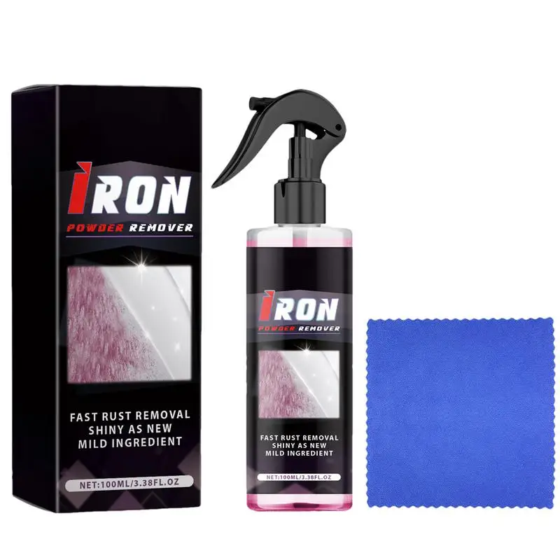 

Multifunctional Metal Rust Remover 100ml Wheel Cleaning Spray Effective Wheel Care Rust Converter For Paint Metal Care