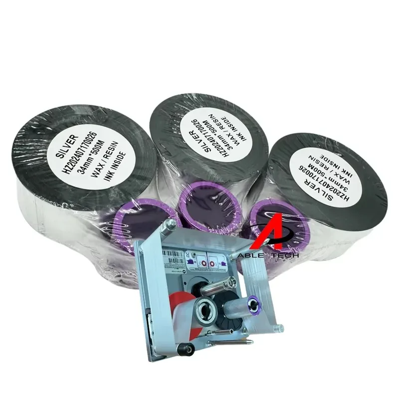 TTO Ribbon 2.17 X 3281 55mm X 1000m Premium Near Edge Wax Resin Thermal Transfer Overprinter Ribbon for Markem